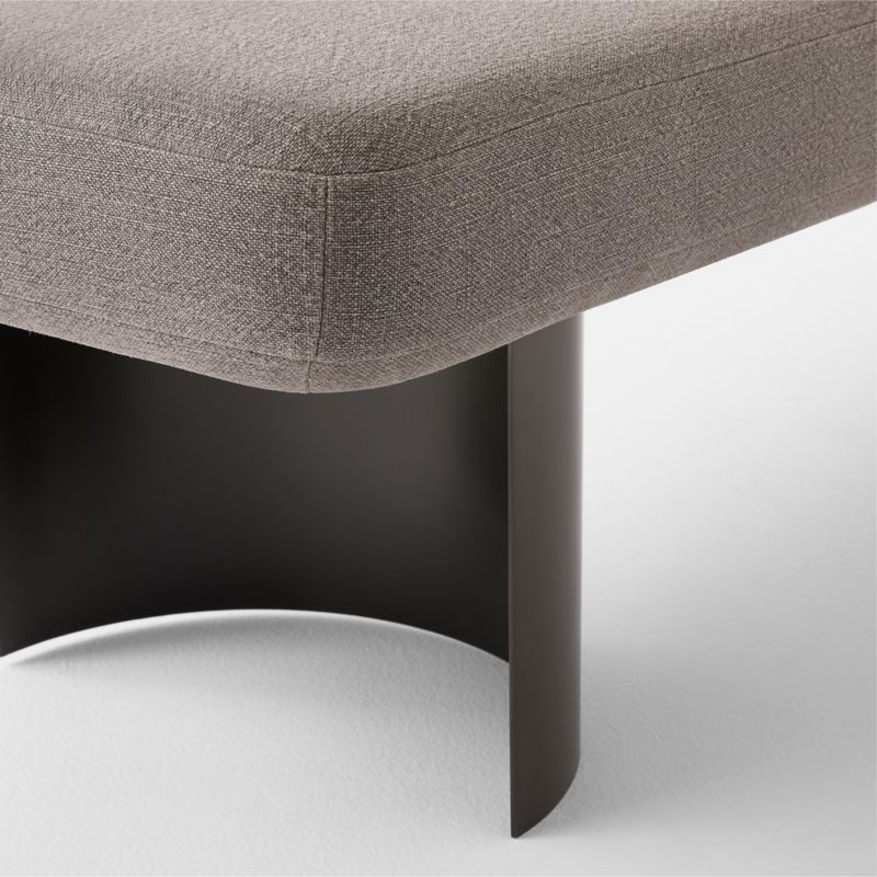 Argyle 63" Grey Linen Upholstered Bench - image 6 of 8