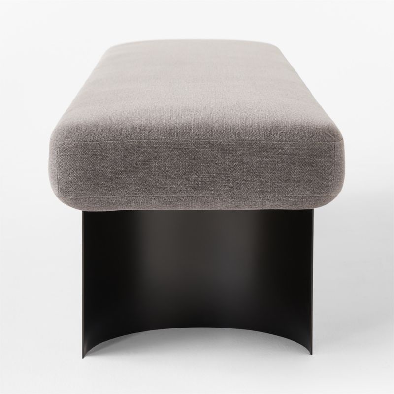 Argyle 63" Grey Linen Upholstered Bench - image 5 of 8