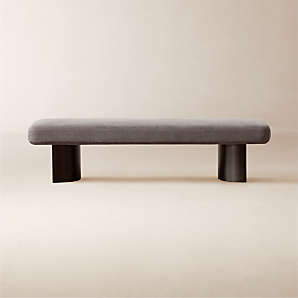 Modern grey outlet bench