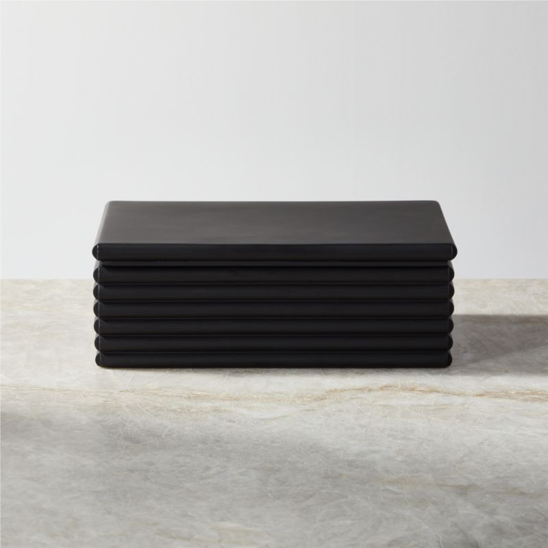 Ari Cement Black Jewelry Box - image 0 of 3