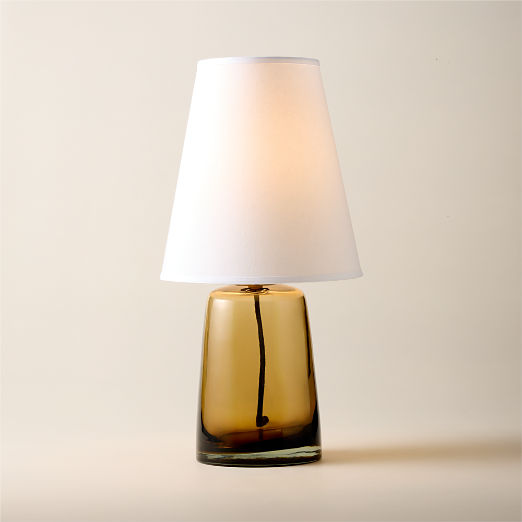 Arie Amber Glass Table Lamp