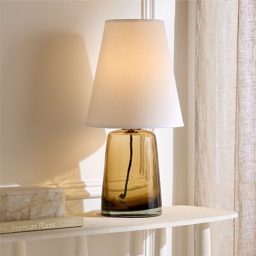 Arie Amber Glass Table Lamp