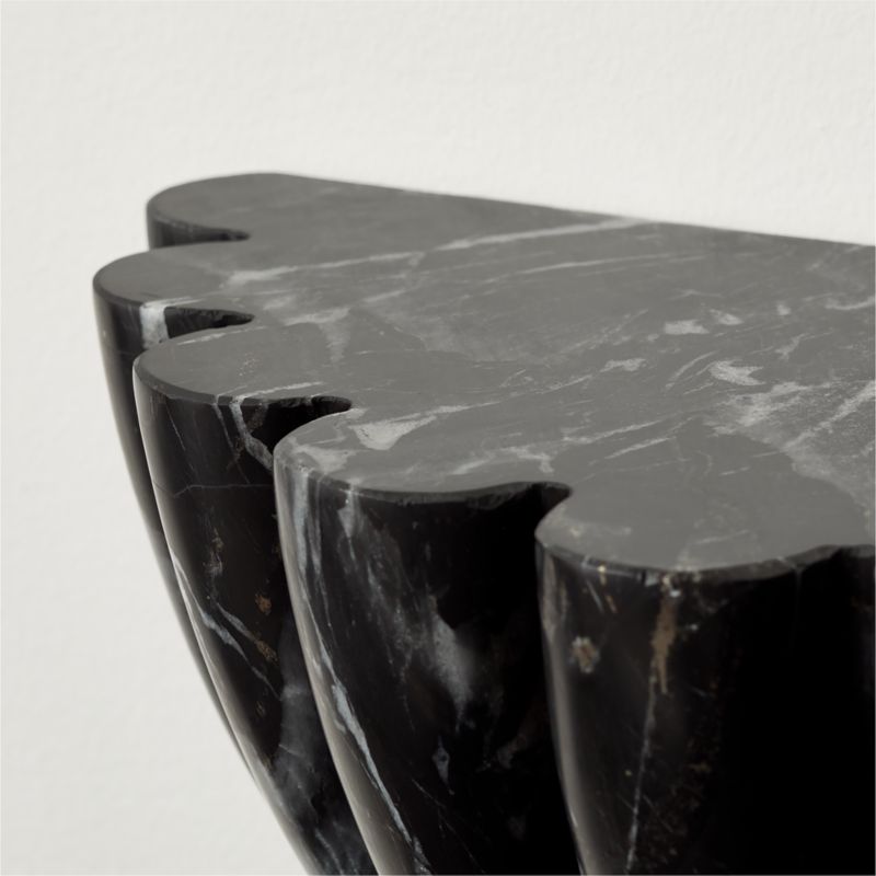 Ariel Black Marble Wall Shelf 13" - image 3 of 5