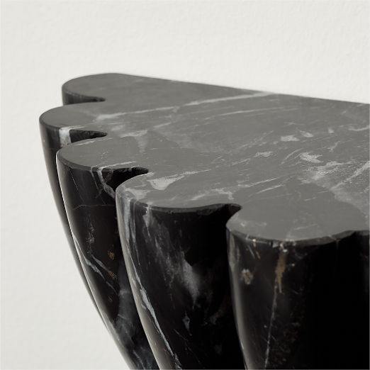 Ariel Black Marble Wall Shelf 13"