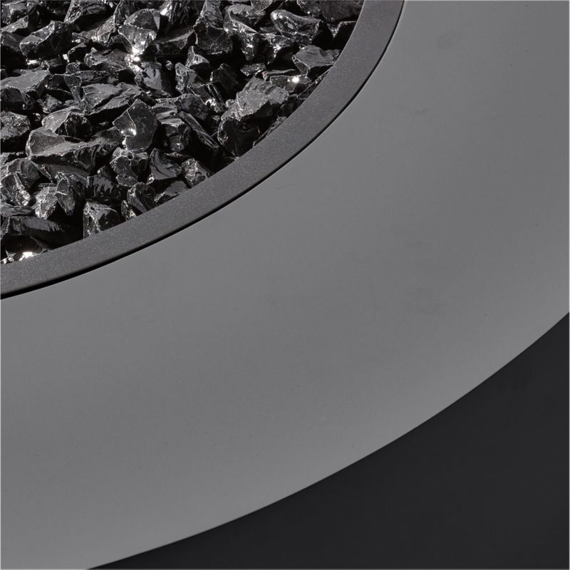 Ark Round Graphite Black Concrete Fire Table - image 2 of 4