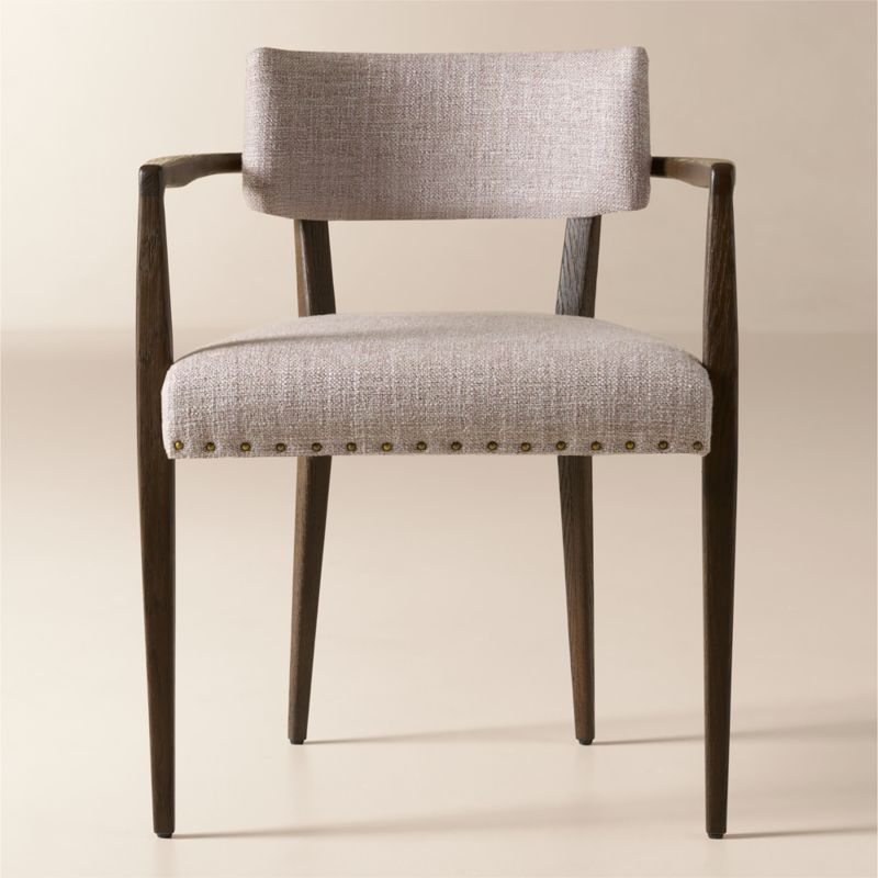 Viewing product image Arlo Smoked Mauve Performance Fabric Dining Armchair - image 1 of 7