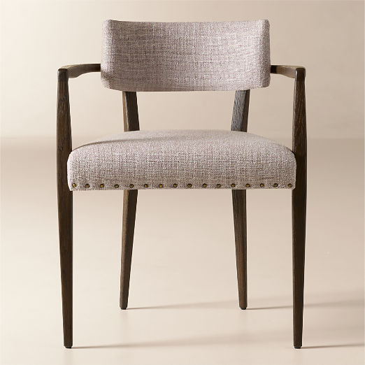 Arlo Smoked Mauve Performance Fabric Dining Armchair