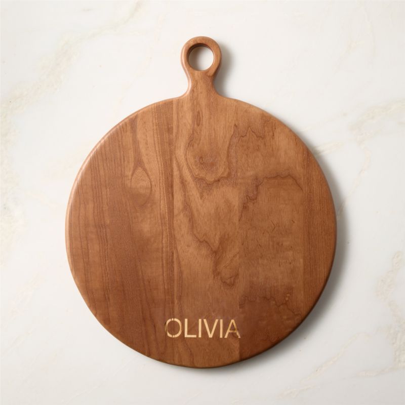 Arlo Round Ash Wood Serving Board 15" - image 3 of 8