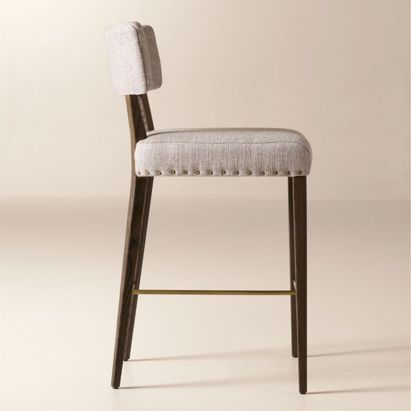 Arlo Smoked Mauve Performance Fabric Counter Stool - image 2 of 6