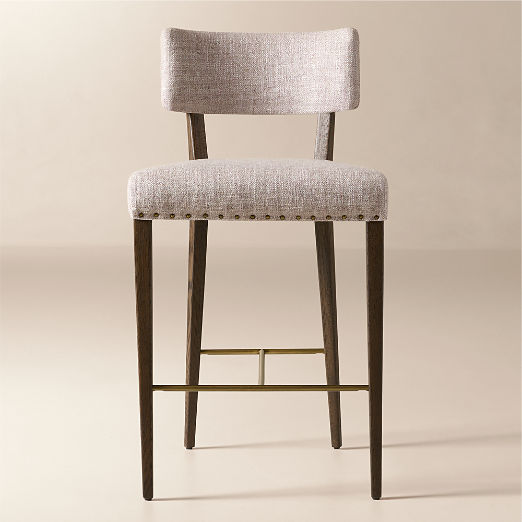 Arlo Smoked Mauve Performance Fabric Counter Stool Set of 2