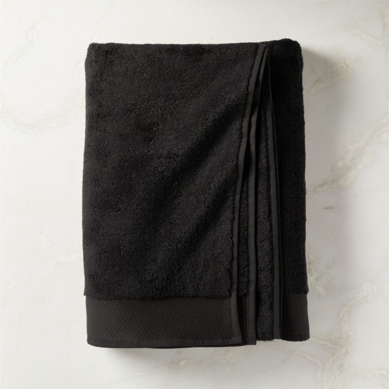 Arlow Organic Cotton Black Bath Sheet - image 0 of 5