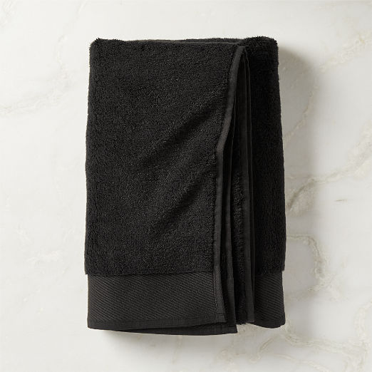 Arlow Organic Cotton Black Bath Towel