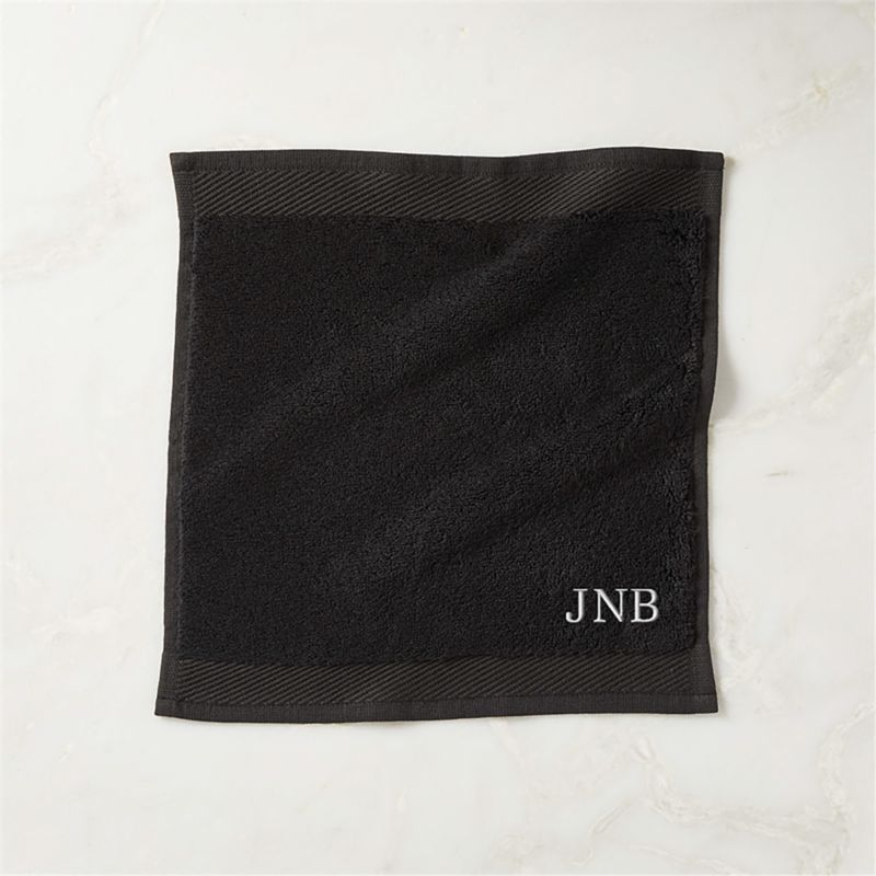 Arlow Organic Cotton Black Washcloth - image 2 of 4