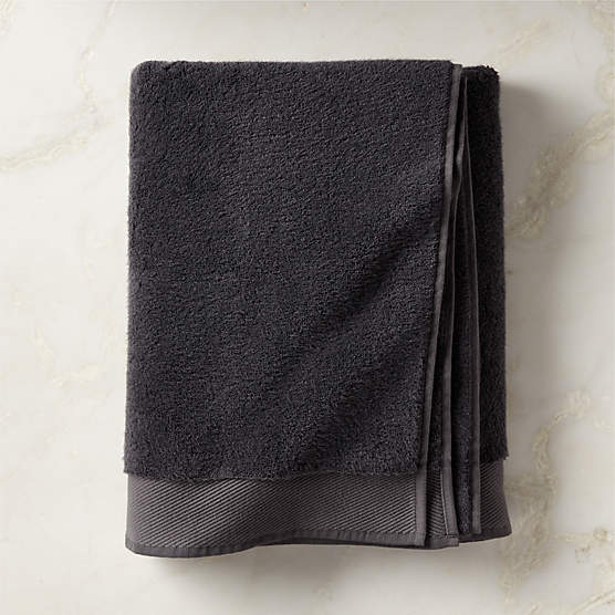 Arlow Organic Cotton Charcoal Grey Bath Sheet