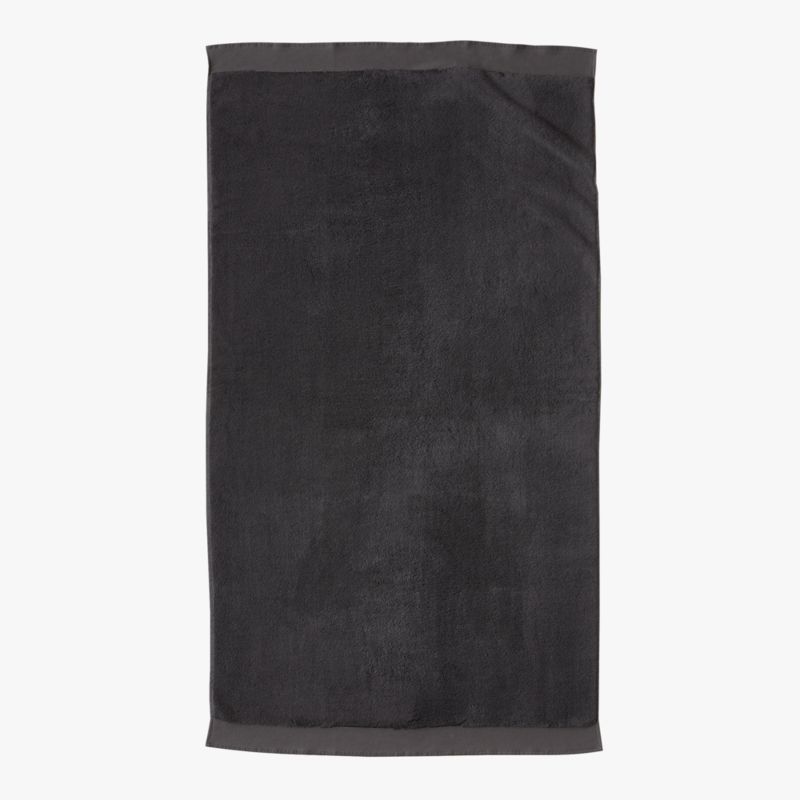 Arlow Organic Cotton Charcoal Grey Bath Sheet - image 1 of 4