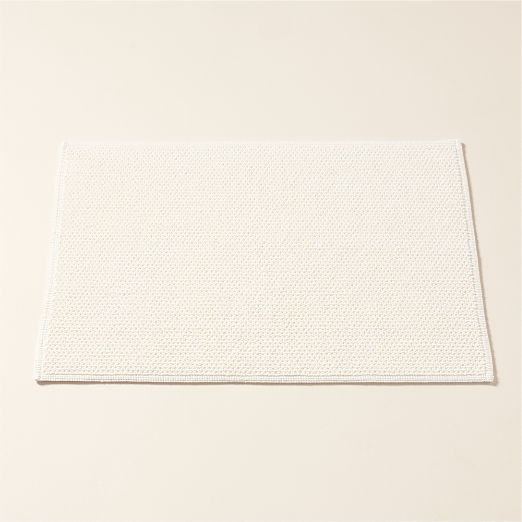 Arlow Organic Cotton Warm White Bath Mat 24"x36"