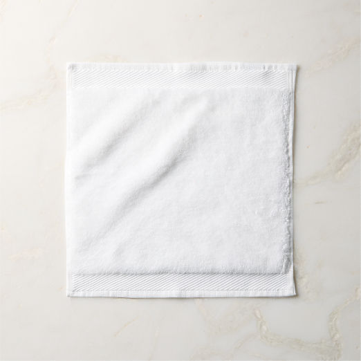 Arlow Organic Cotton Warm White Washcloth