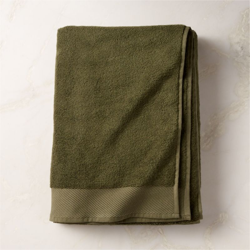 Arlow Organic Cotton Green Bath Sheet - image 0 of 5