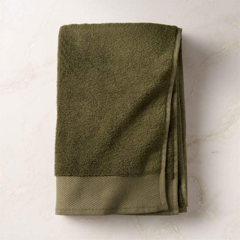 Arlow Organic Cotton Green Bath Towel - image 0 of 6