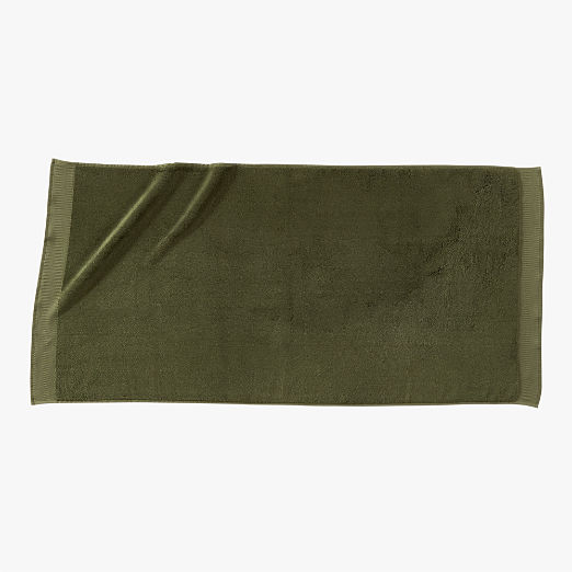 Arlow Organic Cotton Green Bath Towel