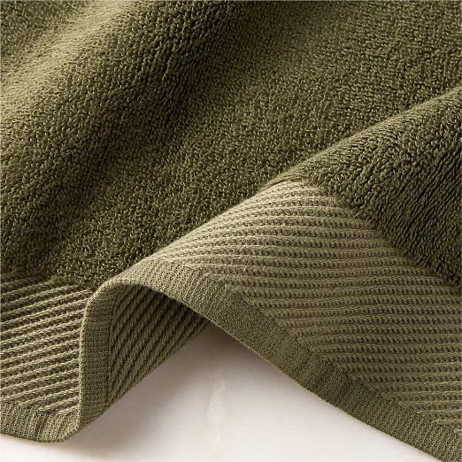 Arlow Organic Cotton Green Hand Towel