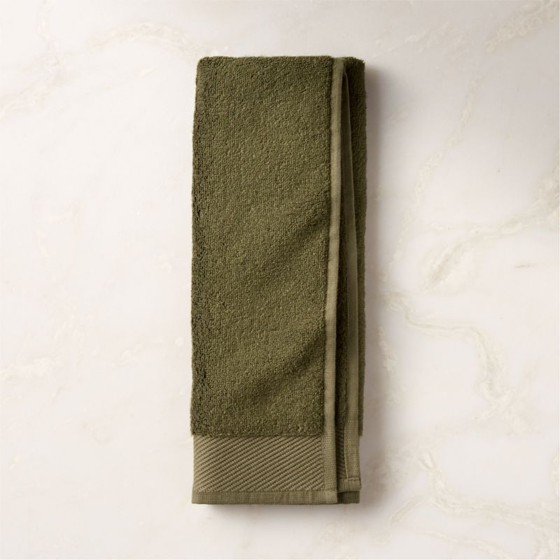 Arlow Organic Cotton Green Hand Towel - image 0 of 6