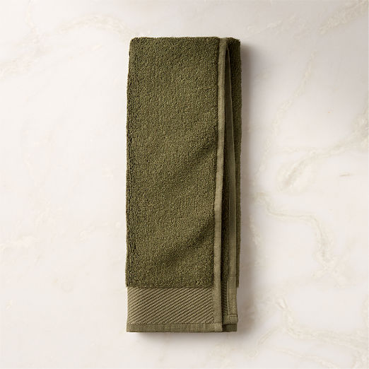 Arlow Organic Cotton Green Hand Towel