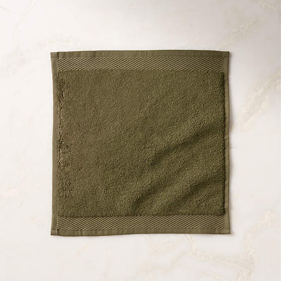 Arlow Organic Cotton Green Washcloth