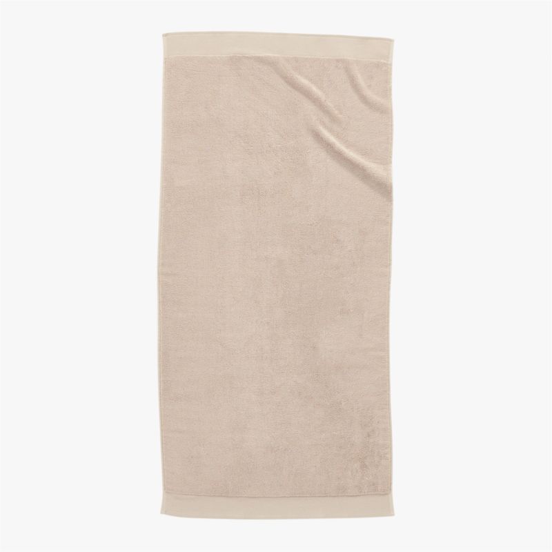 Arlow Organic Cotton Light Taupe Bath Towel - image 2 of 6