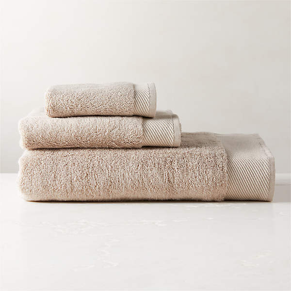 Organic Turkish Cotton Taupe Bath Sheet + Reviews