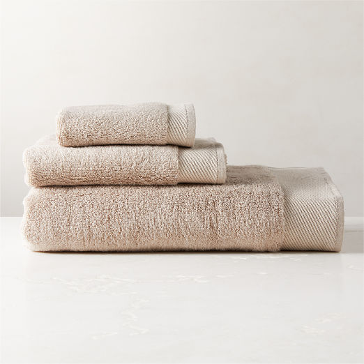 Arlow Organic Cotton Light Taupe Bath Sheet Set