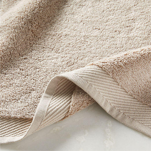 Arlow Organic Cotton Light Taupe Washcloth