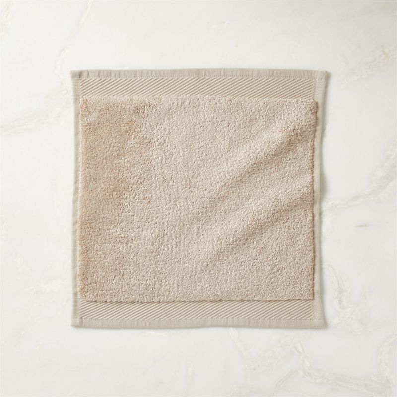 View Arlow Organic Cotton Light Taupe Washcloth details