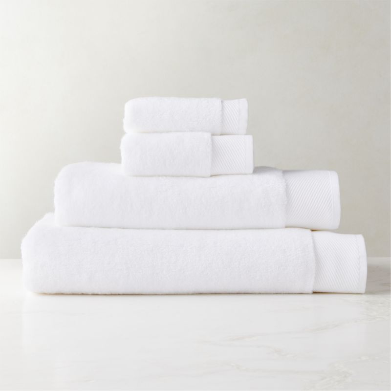 Arlow Organic Cotton White Bath Towel - image 1 of 6