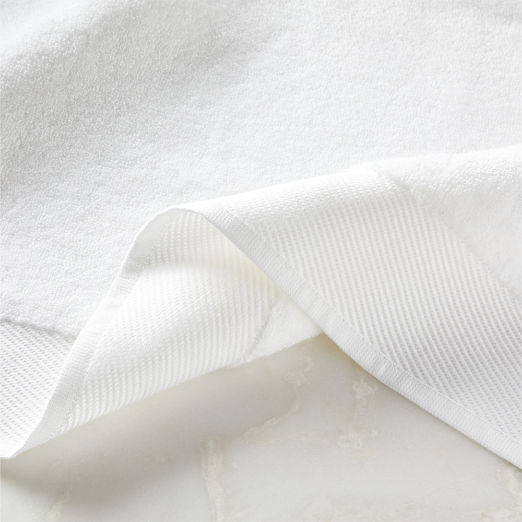 Arlow Organic Cotton White Washcloth