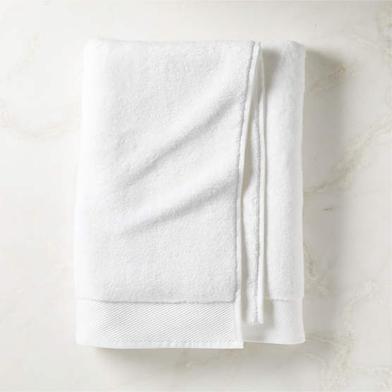 Arlow Organic Cotton White Bath Sheet