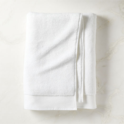 Arlow Organic Cotton White Bath Sheet