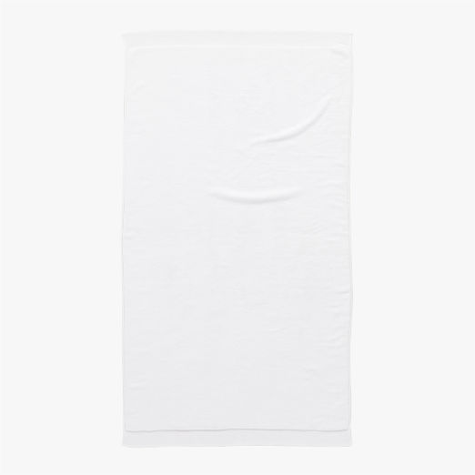 Arlow Organic Cotton White Bath Sheet