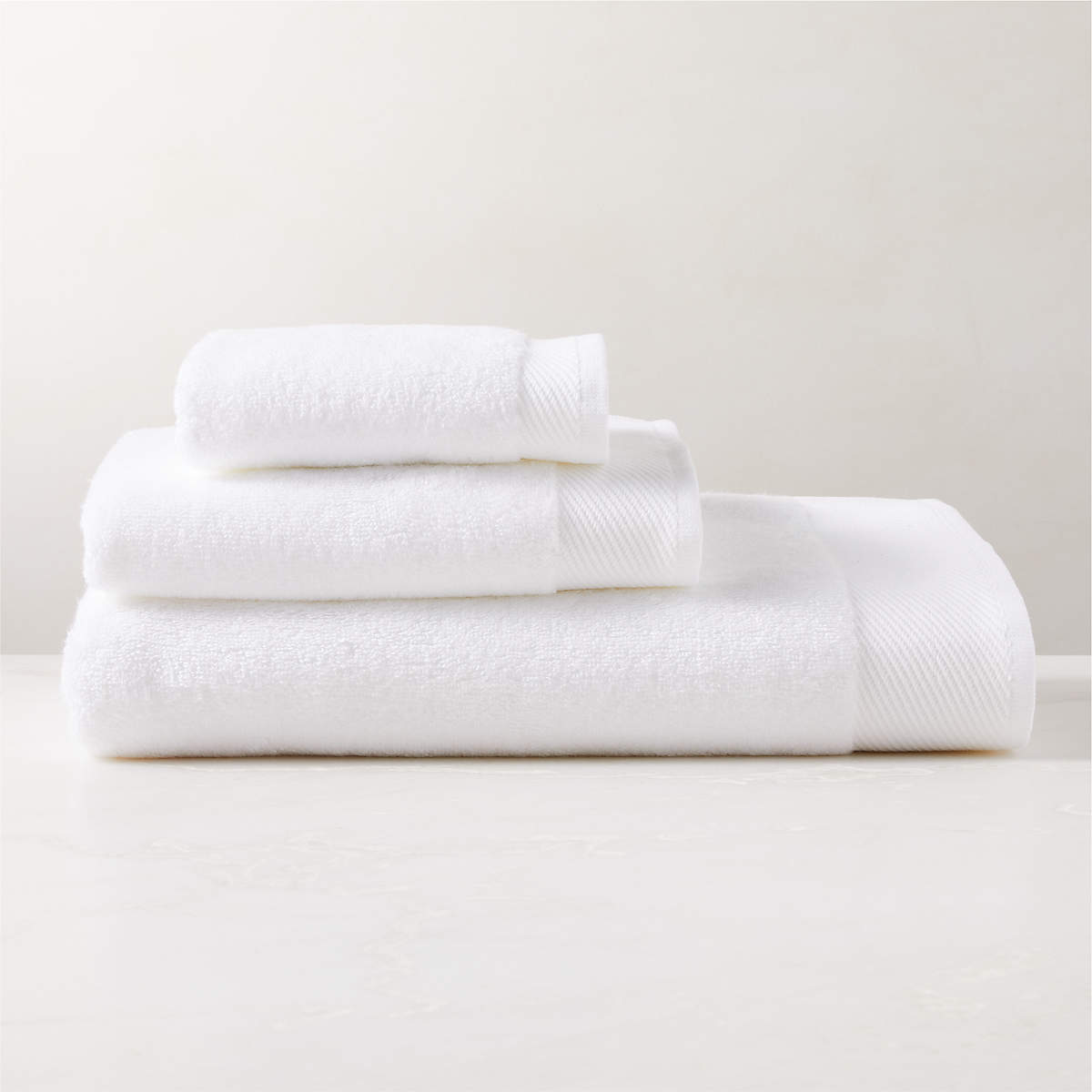 Arlow Organic Cotton White Bath Sheet Set + Reviews | CB2