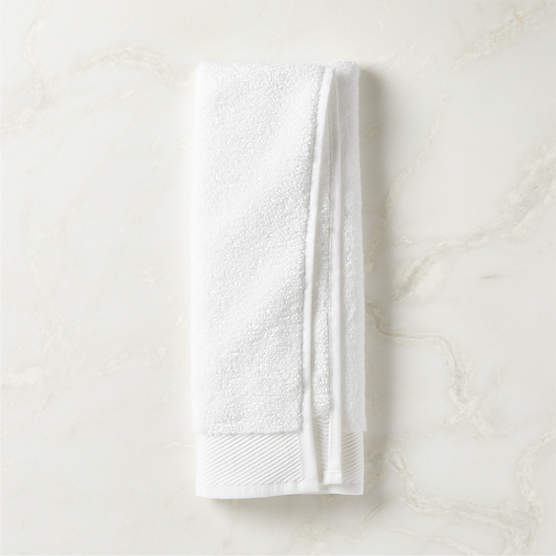 Arlow Organic Cotton White Hand Towel