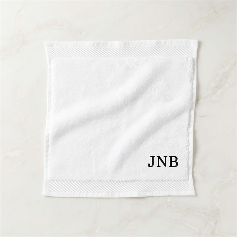 Arlow Organic Cotton White Washcloth - image 2 of 5