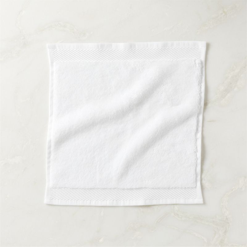 View Arlow Organic Cotton White Washcloth details