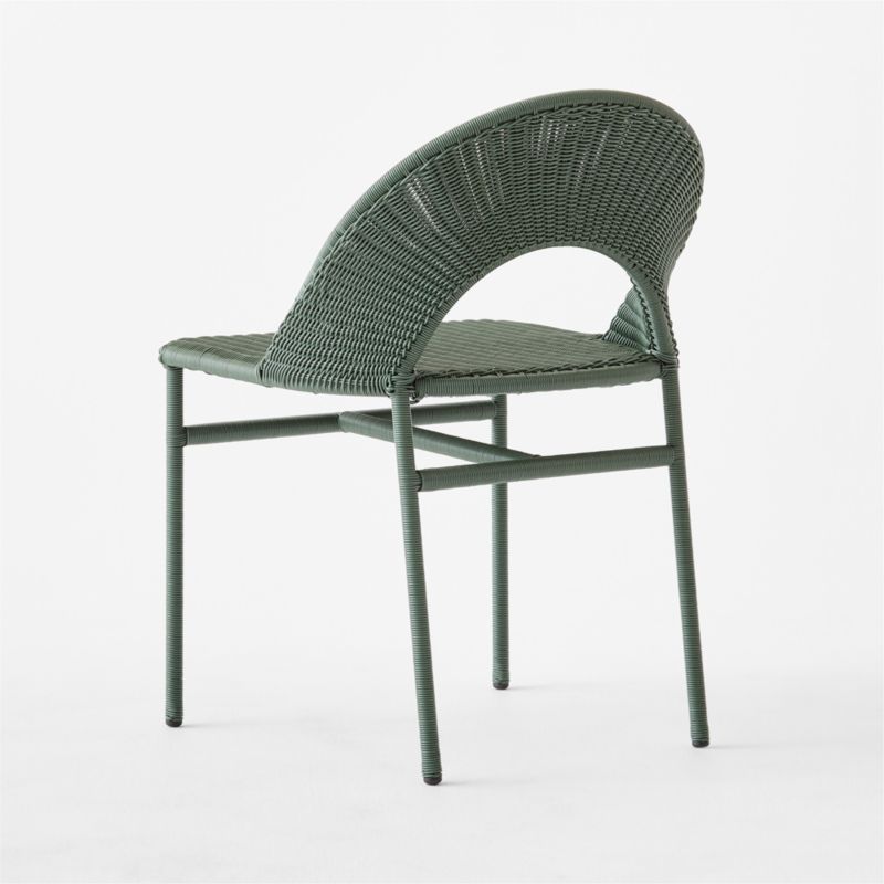 Arly Green All-Weather Rattan Outdoor Dining Chair - image 5 of 7