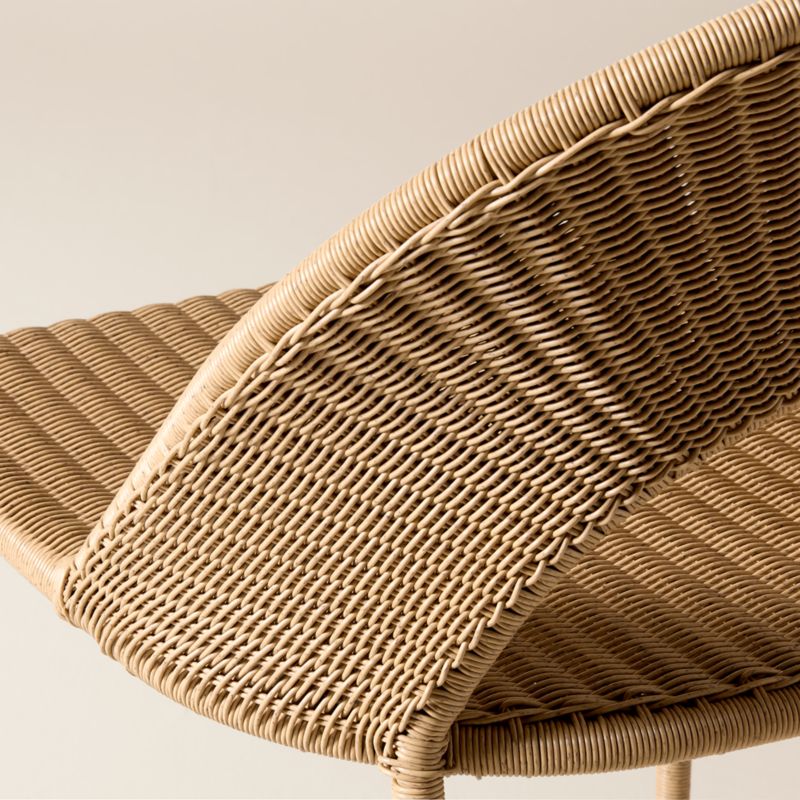 Arly Light Brown All-Weather Rattan Outdoor Counter Stool - image 5 of 6