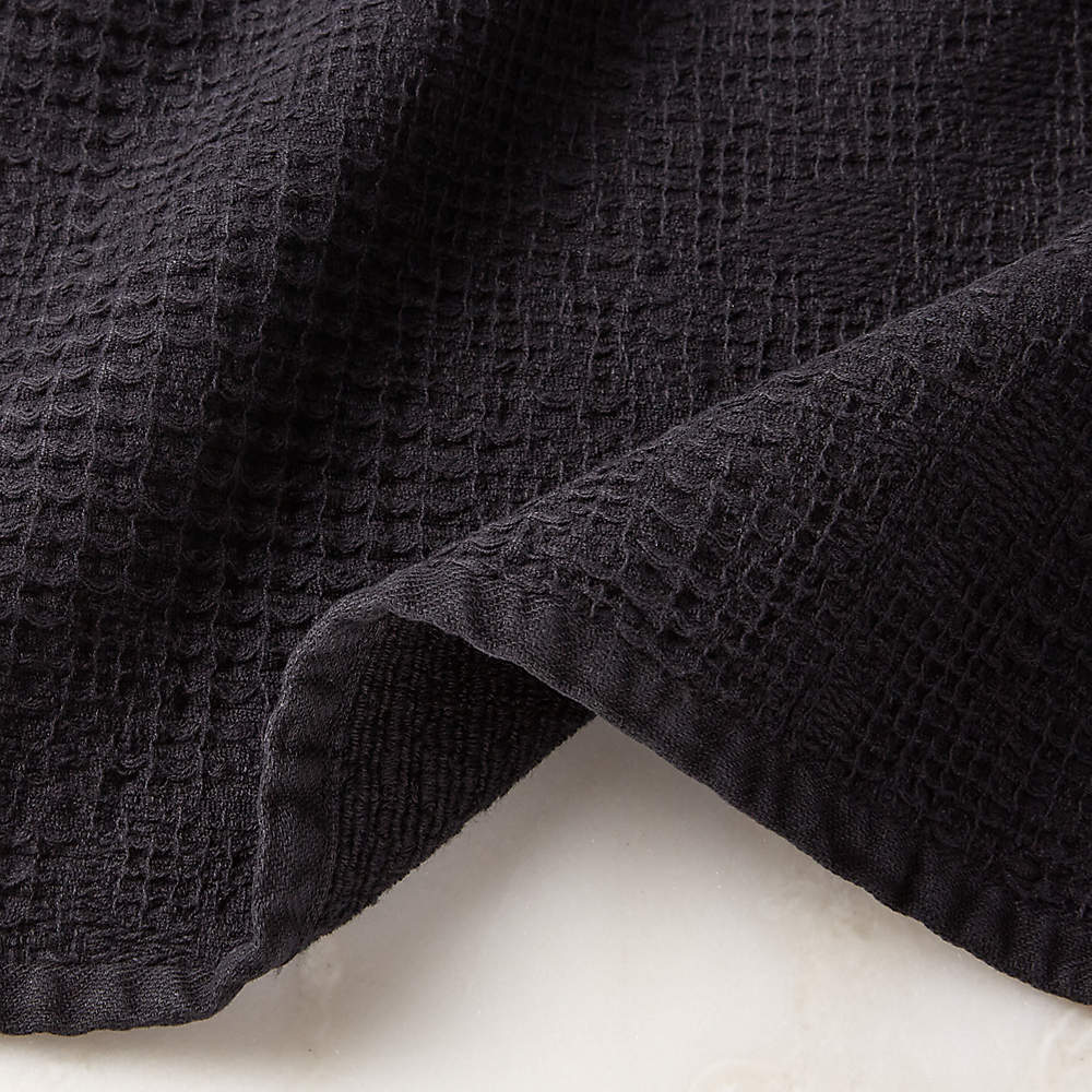 Black waffle hand towel new arrivals