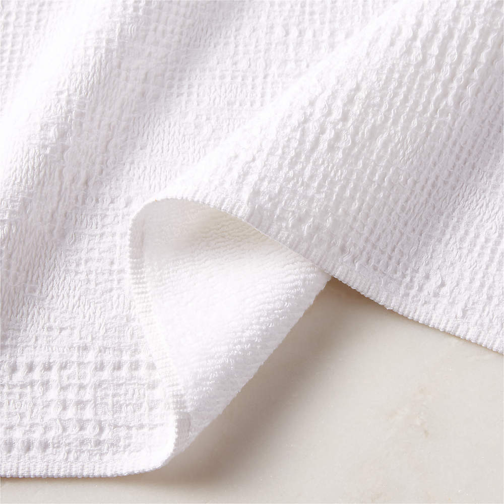 Armela Organic Cotton White Waffle Washcloth + Reviews