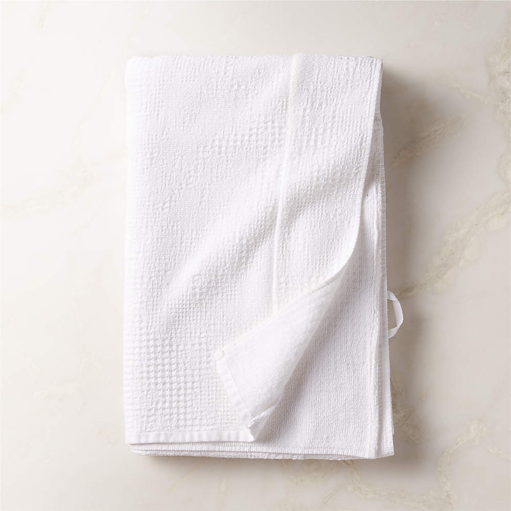 Armela Organic Cotton Black Waffle Bath Towel + Reviews