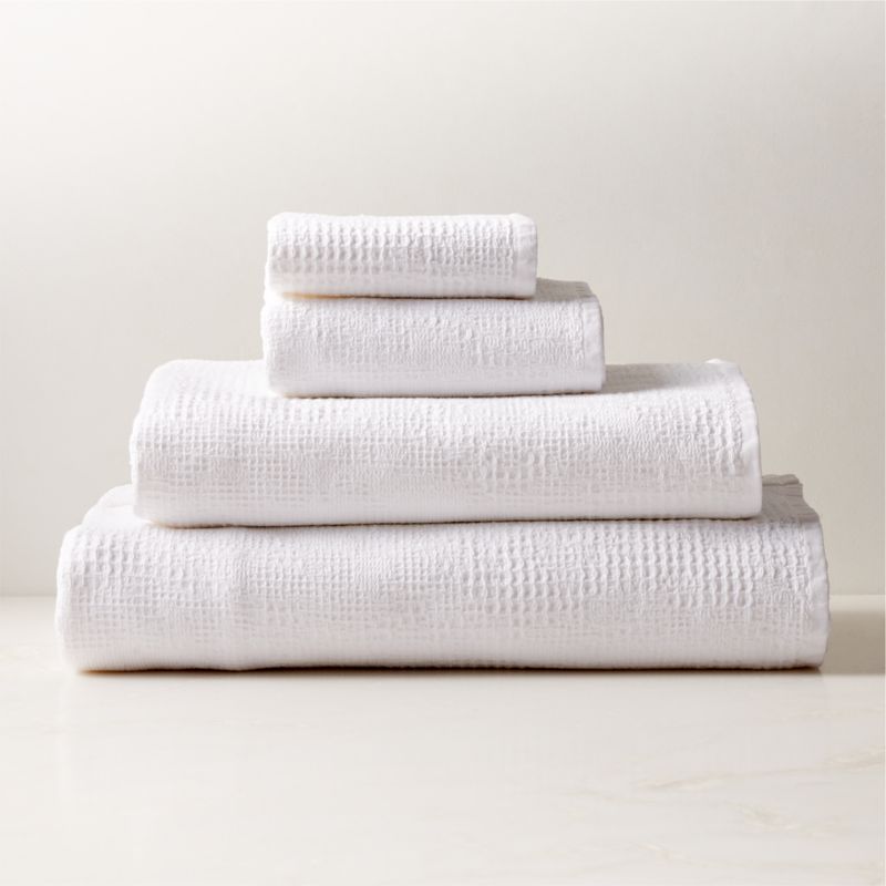 Armela Organic Cotton Black Waffle Bath Towel + Reviews