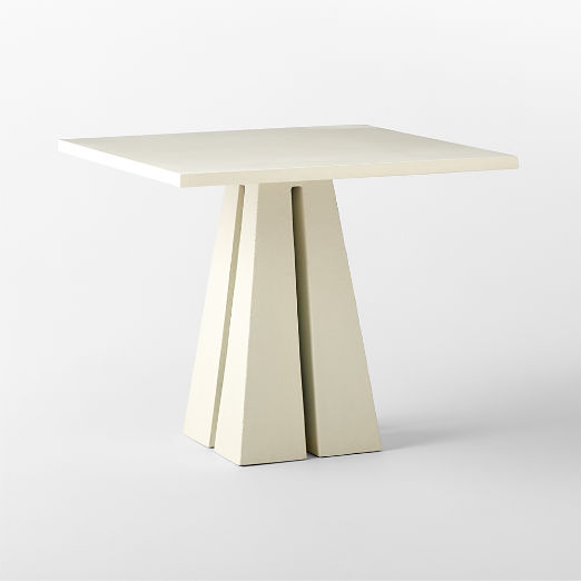 Aron 35" White Metal Outdoor Bistro Table