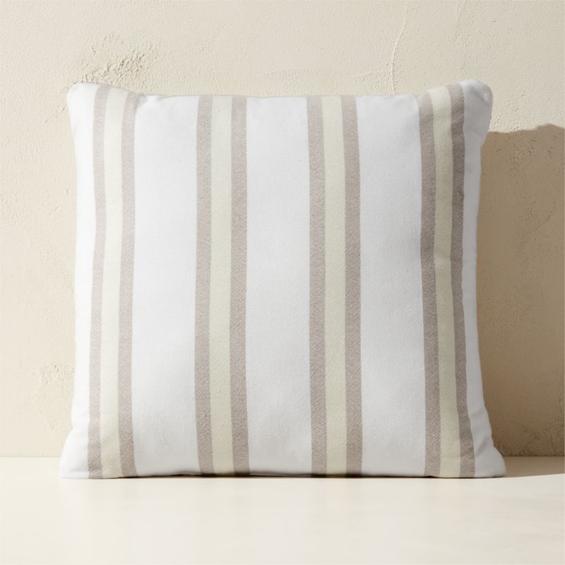 Arreti Sand Striped Outdoor Throw Pillow 20" - image 0 of 3